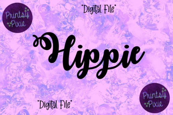 Hippie Peace and Love Graphics for Crafts and Blogs
