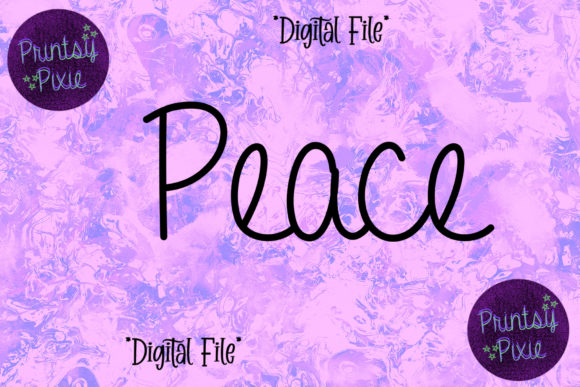 Peace: A Graphic Design Asset for Crafts and Modern Branding