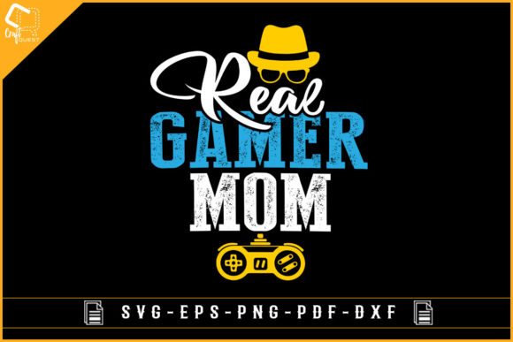 Real Gamer Mom-gamer Lover Sublimation for Graphics and Crafts